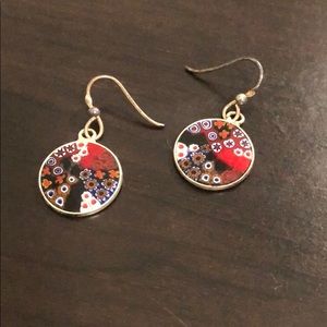 Glass Dangle Earrings